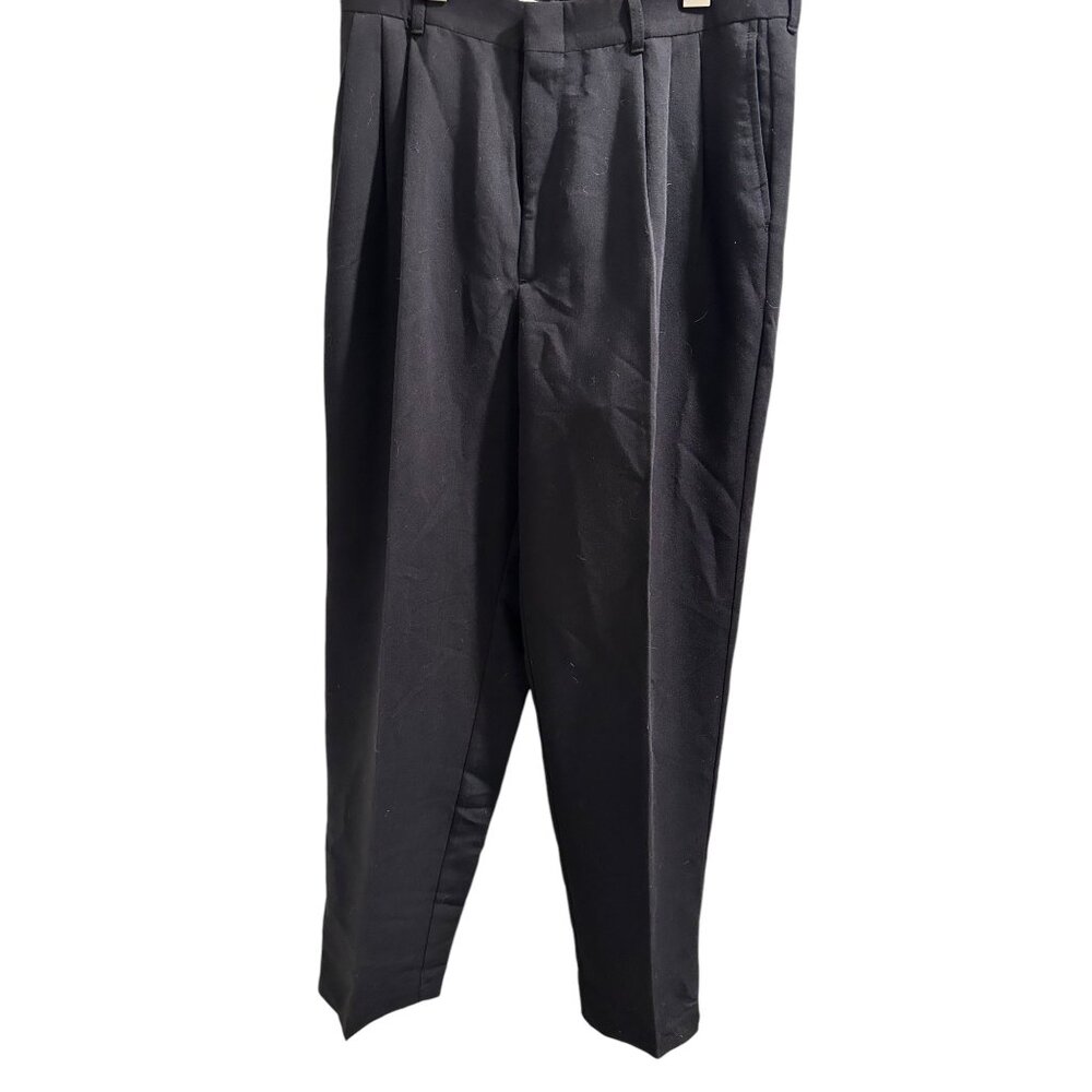 🍒 2/$20 🍒 City Streets Mens Black Pleated Trousers 32x30